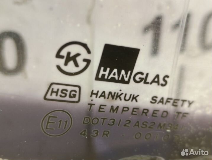 Стекло двери задней левой ssang yong Musso 1993-2006