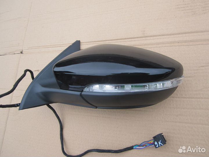 Зеркало левое 9 конт Volkswagen Passat B7 2011-15