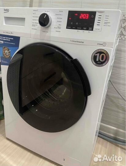 Стиральная машина узкая Beko wspe6H616w новая