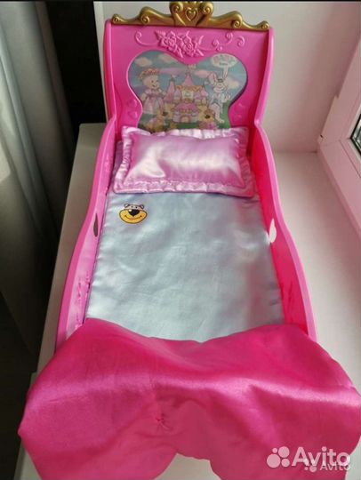 Кровать и одежда для мальчика baby born