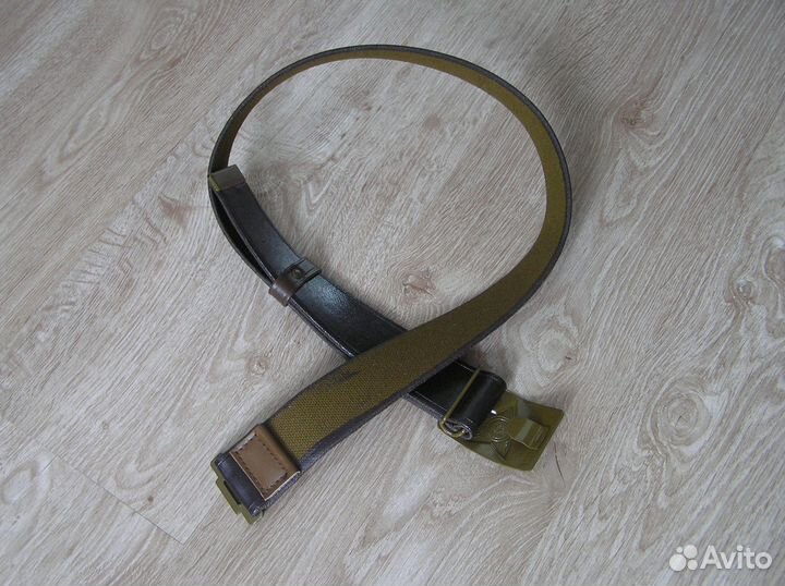 Ремень са Брезент с пропиткой. Кожа