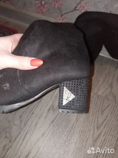 Сапоги на каблучке зимние, 37 размер