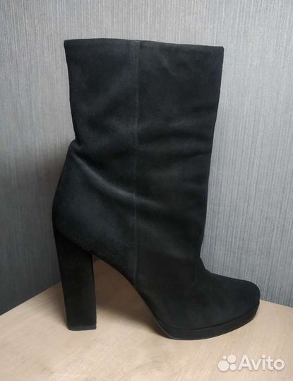 Ботильоны (полусапоги) натуральная замша 38 размер