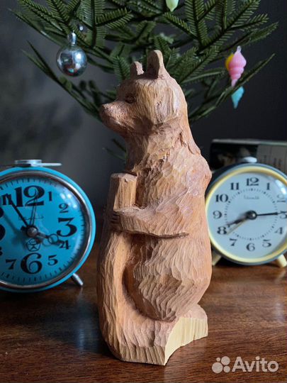 Деревянный мишка медведь СССР Сувенир