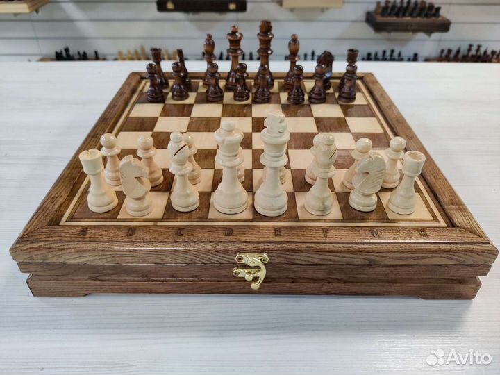 Шахматы из дуба