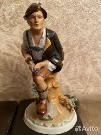 Статуэтка охотник СССР мануфактура Фасольд