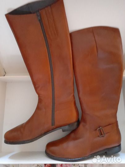 Сапоги женские натуральная кожа 42