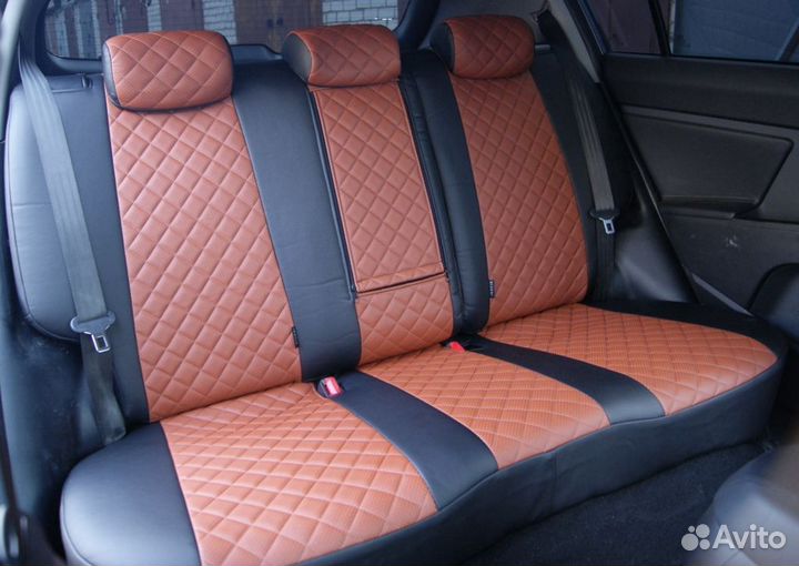 Авточехлы экокожа Ромб на KIA Sportage 3 Автопилот