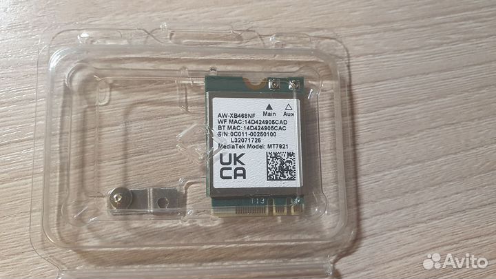 Модуль Wi-Fi 6/6E M.2 MediaTek MT7921 AW-XB468NF