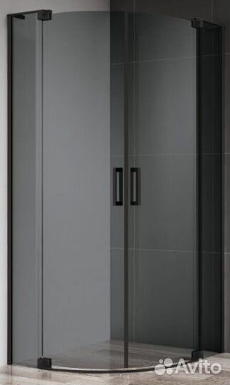 Душевой уголок Cezares slider-R-2-90/100-grigio-ne