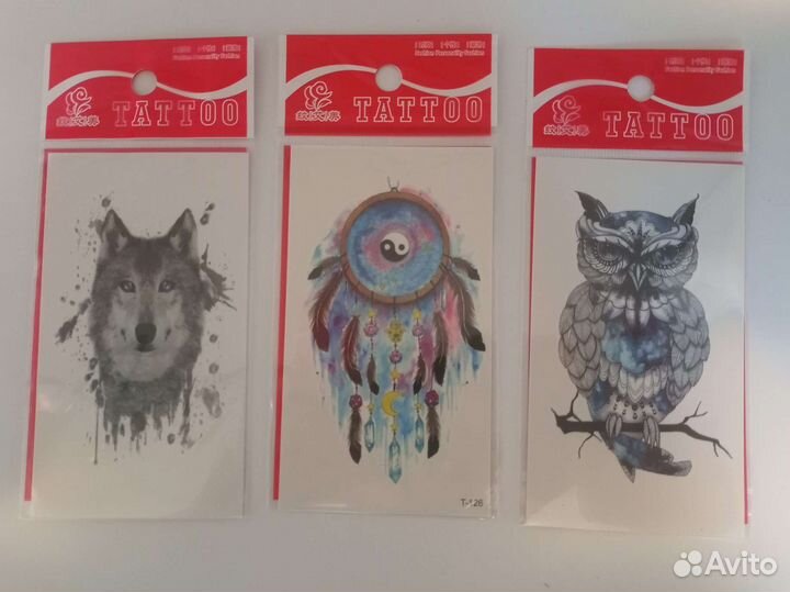 Переводные татуировки. Маленькие