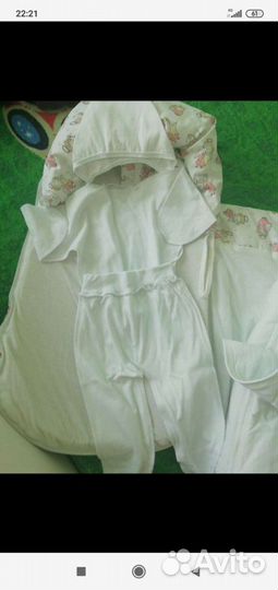 Конверт комплект на выписку и игрушка