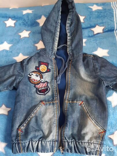 Джинсовая курточка на мальчика р.104