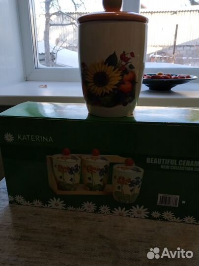 Керамические емкости для сыпучих продуктов