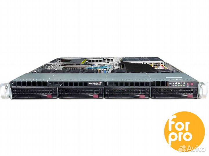 Supermicro 1U X11DPU 4LFF 2x6240LGold 384GB, SATA3