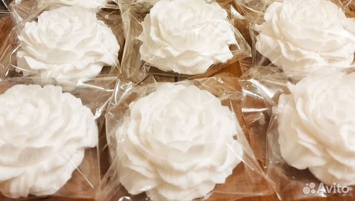 Мыло ручной работы цветы