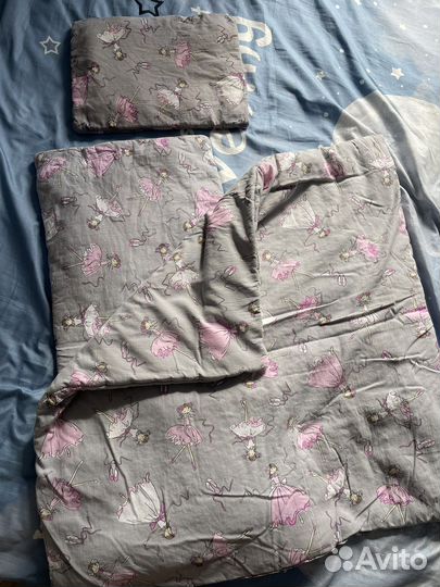 Комплект в коляску подушка матрас одеяло