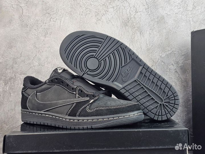 Travis Scott x Air jordan 1 low Black Phantom