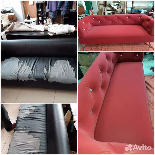 Перетяжка мягкой мебели