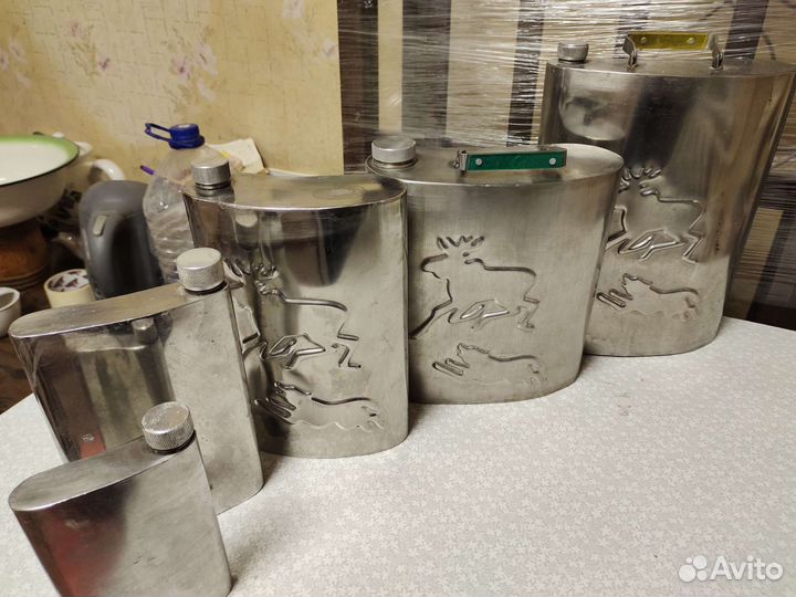 Фляжка из нержавейки набор