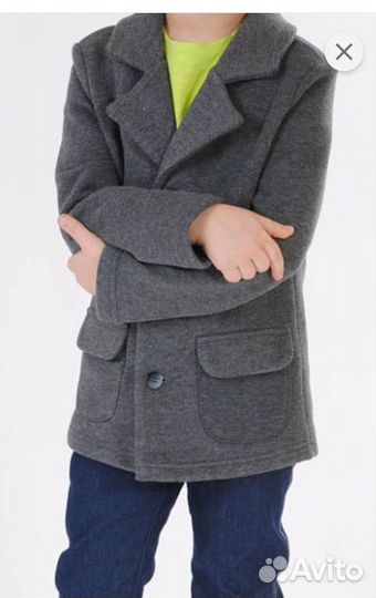 Пиджак трикотажный для мальчика 116-122