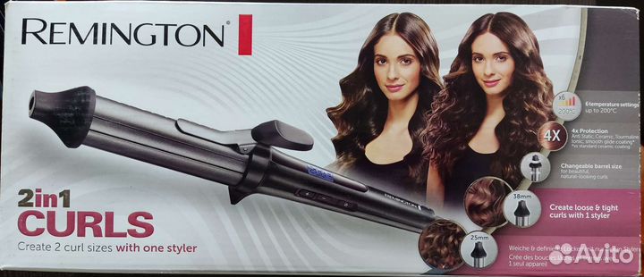 Новые Щипцы для завивки Remington 2-B-1 curls CI67