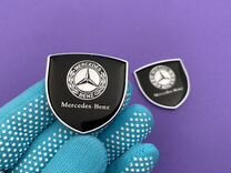 Эмблема 2 шт Mercedes-Benz герб шильдик Мерседес