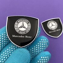 Эмблема 2 шт Mercedes-Benz герб шильдик Мерседес