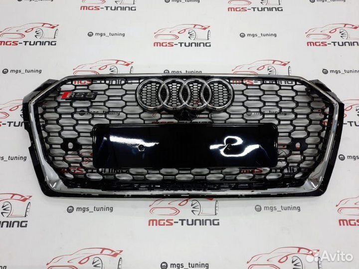 Решетка на Audi A5 в стиле RS5 16-19 гг. дизайн 4