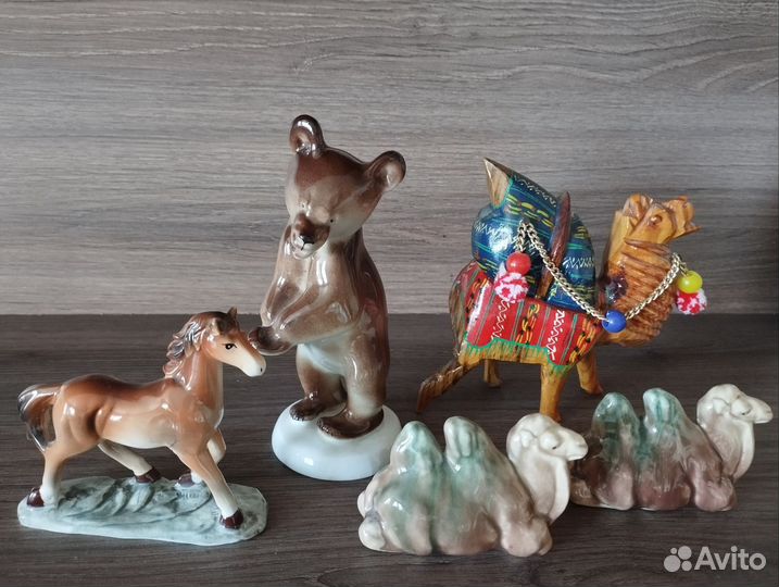 Статуэтки фарфор дерево