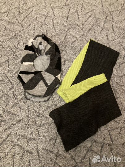 Шапка шлем и шарф crockid