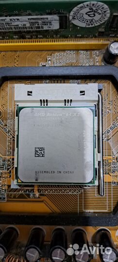 Комплект am2 материнка, проц и память