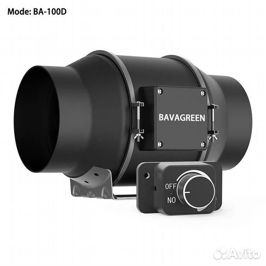 Умный вытяжной-приточный канальный вентилятор 100