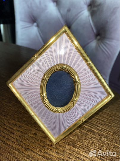 Серебрянная рамка с эмалью