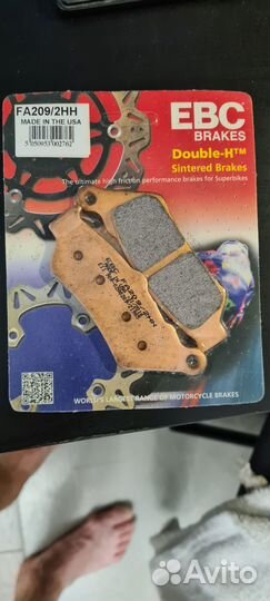 Передние тормозные колодки для мотоцикла