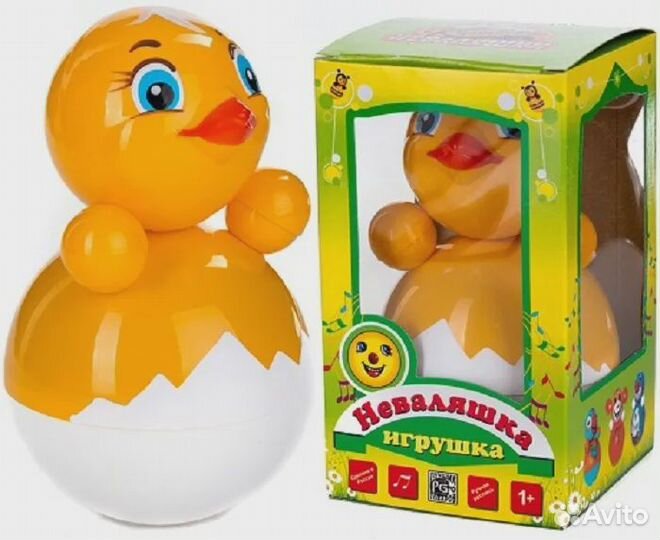 Неваляшка Утенок 15 см (6с-029)