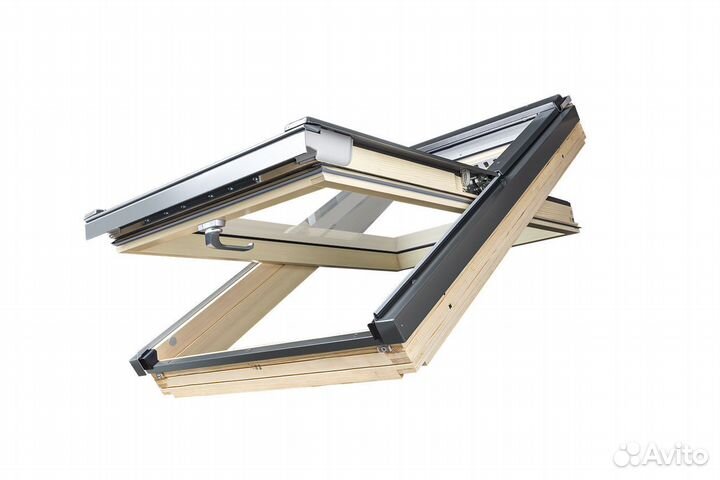 Мансардное окно Fakro FTP-V U4 двухкамерное