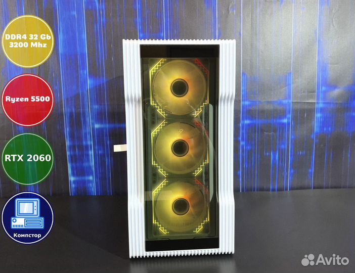 Сборка мощного пк AMD5500-RTX2060-32DDR4-MZW05-A520