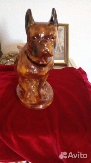 Гипсовая собака-копилка СССР 1940 г