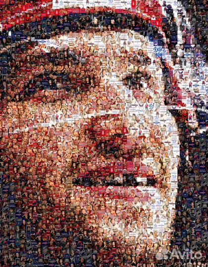 Креативные портреты-фотомозаики