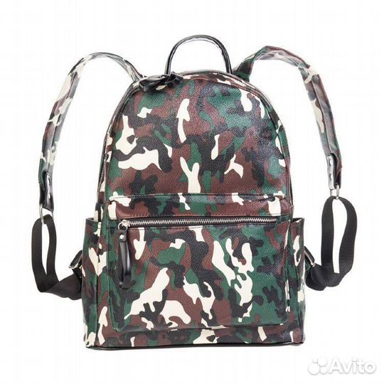 Рюкзак OrsOro зеленый камуфляж D-139