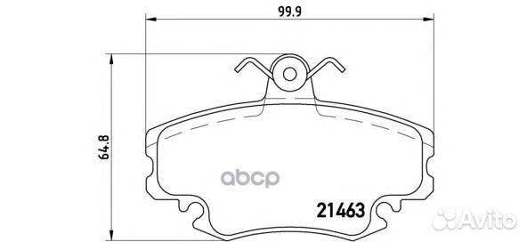 Колодки тормозные P68038 Brembo