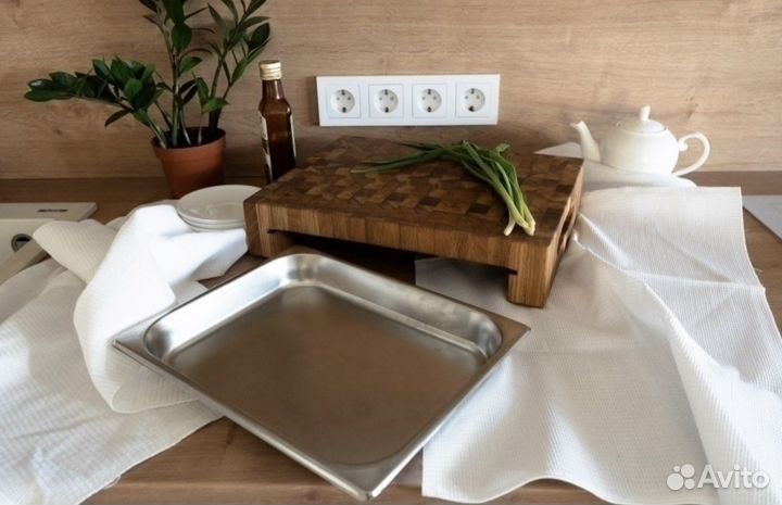 Торцевые разделочные доски с гастроемкостью