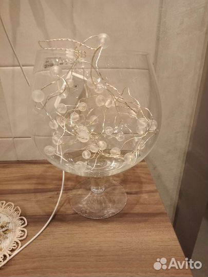 Ваза в виде бокала для декора