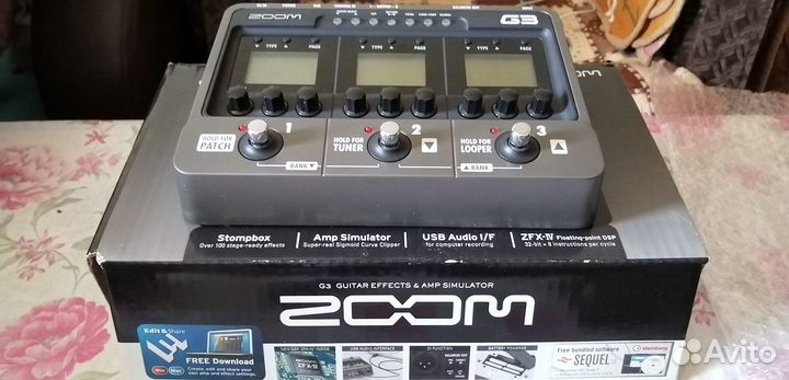 Гитарный процессор Zoom G3