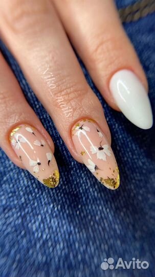 Маникюр педикюр наращивание френч артфренч дизайны
