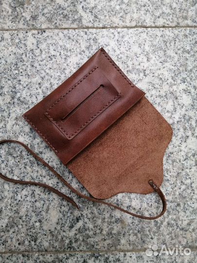 Кожаный кисет для табака и самокруток