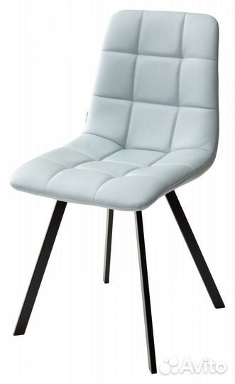 Стул chilli square черный/экокожа серо-голубой HK0