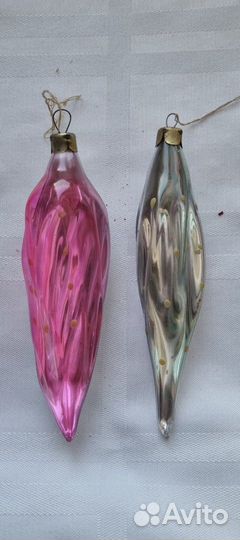 Елочные игрушки СССР. Льдинки. Сосульки. Подвесы