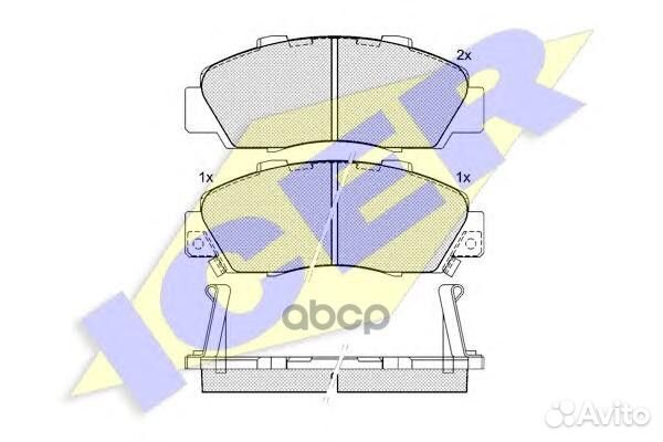 Колодки торм.дисковые передние Honda accord V
